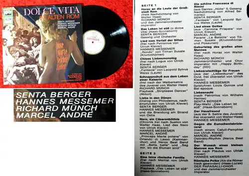 LP Dolce Vita im alten Rom - Senta Berger Hannes Messemer Richard Münch M. André