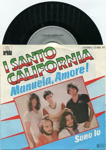 Single I Santo California: Manuela Amore (Ariola 15 692 AT) D