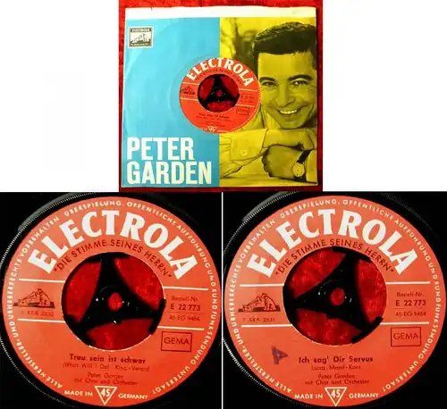 Single Peter Garden: Treu sein ist schwer (Electrola E 22 773) D