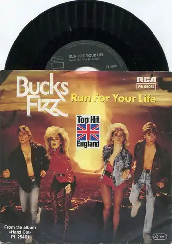 Single Bucks Fizz: Run For Your Life (RCA PB 68050) D 1983