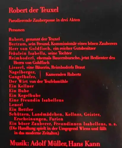 2LP Helmut Qualtinger liest Nestroy -  Robert der Teuxel (GIG 222 122) A 1984 