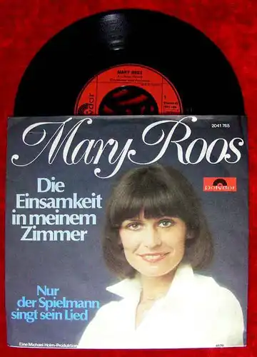 Single Mary Roos: Die Einsamkeit in meinem Zimmer (Polydor 2041 765) D 1976