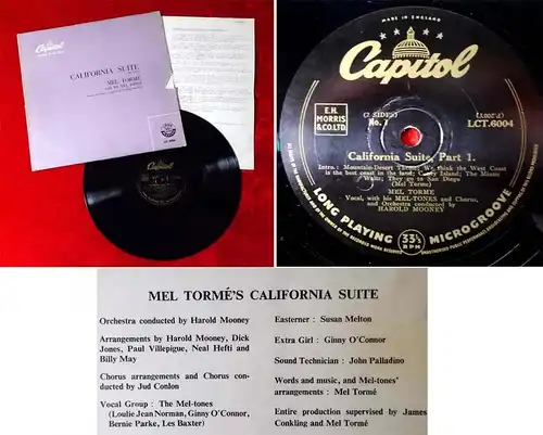 LP Mel Torme: California Suite (Capitol LCT 6004) UK