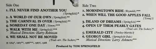 LP Seekers: Best Of The Seekers (Columbia SMC 74 498) D 1968