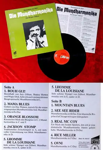 LP Jean Jacques Milteau: Die Mundharmonika (Serie Instrumente der Welt) D 1979