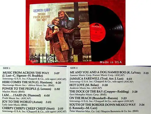 LP James Last: Music from across the Way (Polydor PD 5505) US