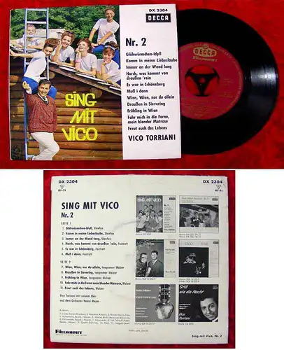 EP Vico Torriani: Sing mit Vico Nr. 2 (Decca) D