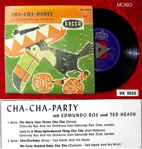 EP Edmundo Ros & Ted Heath: Cha Cha Party (Decca DX 2055) D