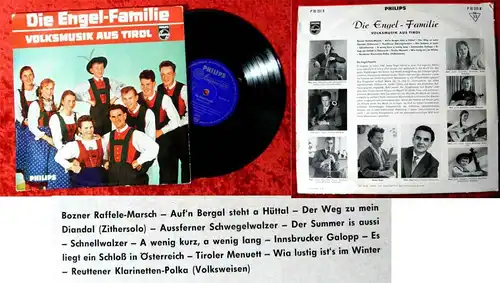 25cm LP Die Engel-Familie - Volksmusik aus Tirol (Philips P 10 351 R) D 1960