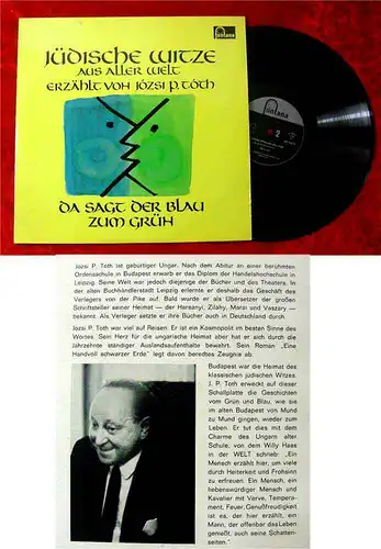 LP Jozsi P. Toth Jüdische Witze aus aller Welt 1964 (Fontana) D