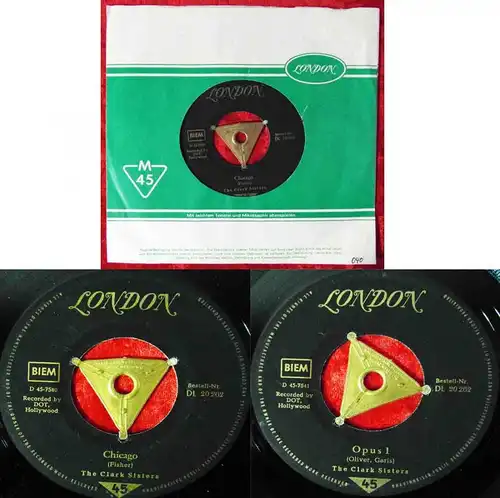 Single Clark Sisters: Chicago / Opus One (London DL 20 262) D