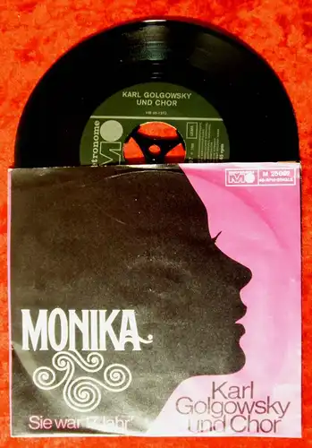 Single Karl Golgowsky & Chor: Monika (Metronome M 25 097) D 1968