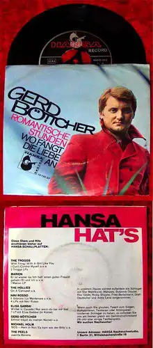 Single Gerd Böttcher: Romantische Stunden (Hansa 19 738) D