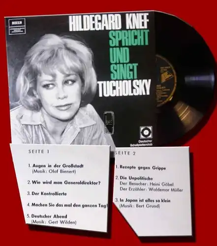 25cm LP Hildegard Knef singt & spricht Kurt Tucholsky