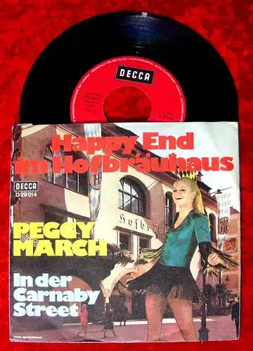 Single Peggy March: In der Carnaby Street (Decca D 29 014) D