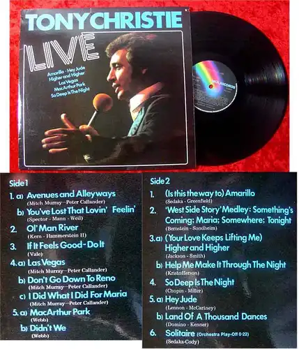 LP Tony Christie Live (1975)