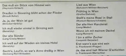 LP Peter Alexander: Wiener G´schichten (Ariola S 73 873 IU) D
