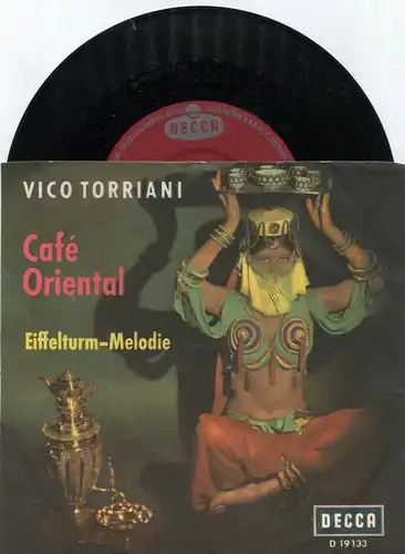 Single Vico Torriani: Café Oriental (Decca D 19 133) D 1961