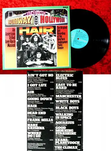 LP Hair - An American Tribal Love-Rock Musical New York Shakespeare Public...