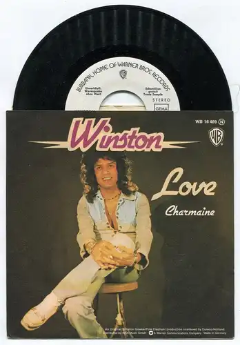 Single Winston: Love (Warner Bros. WB 16 469) w/ PR Facts Promo D 1974