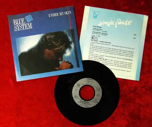 Single Blue System: Under My Skin (Hansa 111 699) w/ PR Facts D 1988