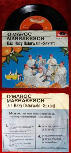 Single Hazy Osterwald Sextett: O Maroc / Marrakesch (Polydor 52 009) D