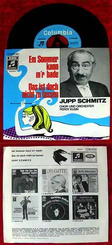 Single Jupp Schmitz: Em Sommer kann m´r bade (Columbia C 006-28 466) D