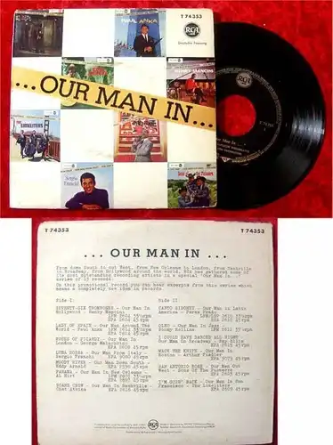EP Our Man in... Paul Anka Henry Mancini Perez Prado Al