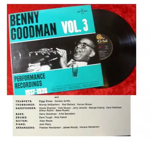 LP Benny Goodman: Performance Recordings 1937 - 1938 /3