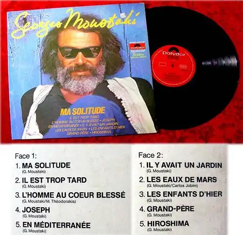 LP Georges Moustaki Ma Solitude