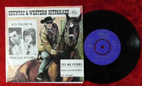 Single Roy Drusky & Priscilla Mitchell: Yes Mr. Peters (Mercury 127 215 MCF) NL