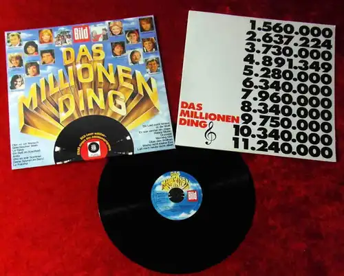 LP Das Millionending - BILD Promotion Mappe - 1977 - 100 Jahre Kulturträger LP