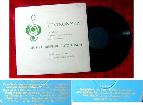 LP Festkonzert zum 40jährigen Jubiläum Fritz Tusch 1966