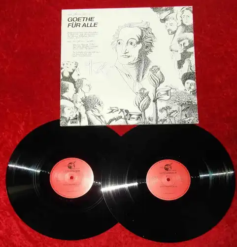 2LP Lutz Görner: Goethe für Alle (Signiert) (Pläne 88 206-7) D 1985