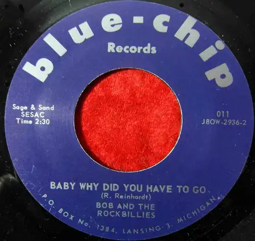 Single Bob & The Rockbillies: Your Kind of Love (Blue Chip 011) US