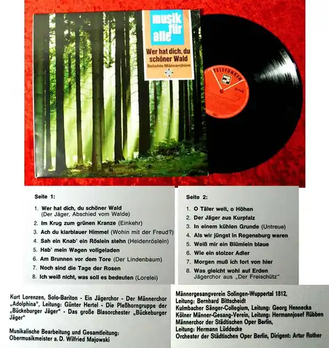 LP Wer hat dich, du schöner Wald (Telefunken NT 135) D