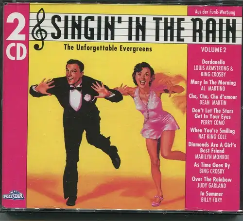 2CD Singin In The Rain - Unforgettable Evergreens (Polystar) 1992