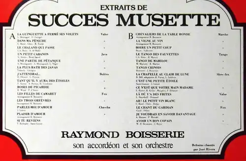 LP Raymond Boisserie: Succes Musette (MfP 2M 046-13113) F