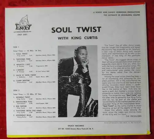 LP King Curtis: Soul Twist (Enjoy ENLP 2001) US (Mono)