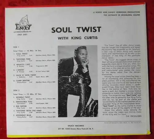 LP King Curtis: Soul Twist (Enjoy ENLP 2001) US (Mono) 