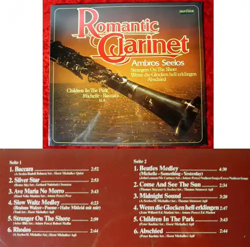 LP Ambros Seelos: Romantic Clarinet (Marifon 296 000 241) D 1980