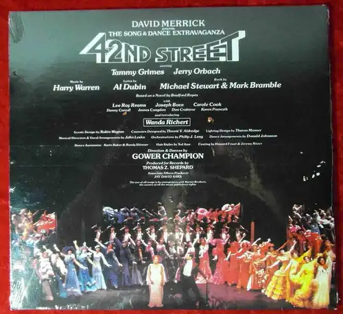 LP 42nd Street - Broadway Cast (RCA CBL-1-3891) US 1980 Sealed