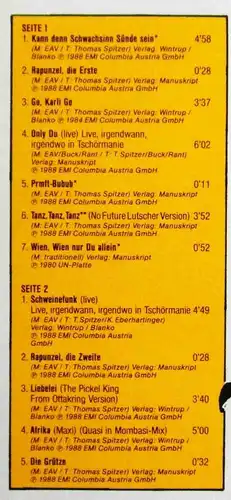 2LP Erste Allgemeine Verunsicherung: Kann denn Schwachsinn Sünde sein...? A 1988