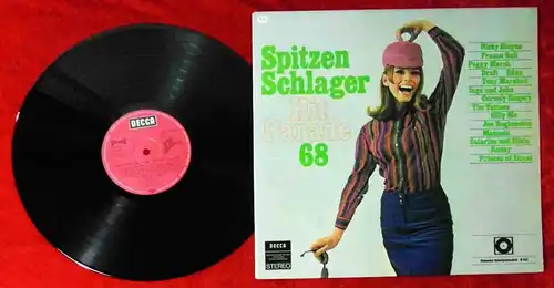 LP Spitzenschlager Hitparade ´68 (Decca Deutscher Schallplattenclub H 242)