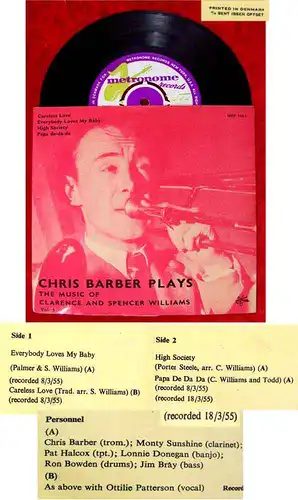 EP Chris Barber Plays Music of Clarence & Spencer Willi