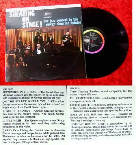 LP George Shearing Quintet Shearing On Stage 1959