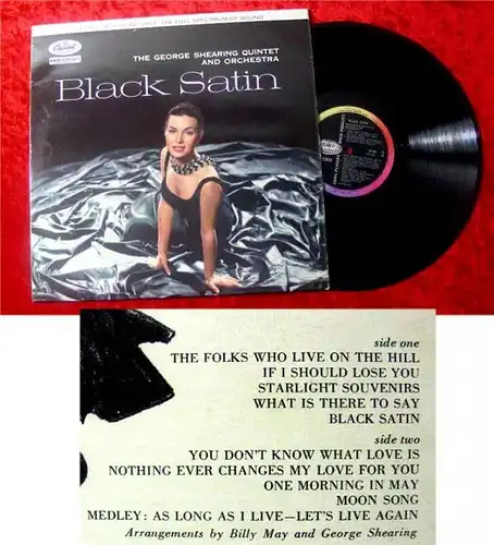 LP George Shearing Quintet Black Satin