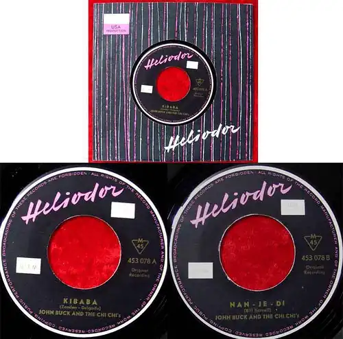 Single John Buck & Blazers: Kibaba / Nan-je-di (Heliodor 453 078) D