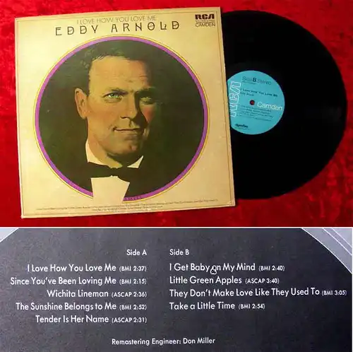 LP Eddy Arnold: I Love how you love me (RCA 1973) US