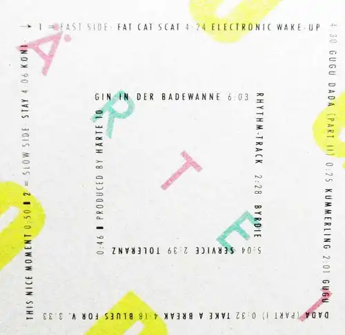 LP Härte 10: Gugu Dada (EMI 1C 066 24 0762 I) D 1987